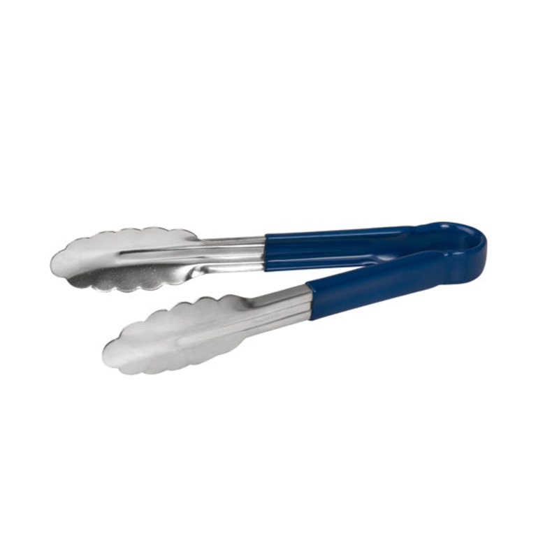Tong - Stainless Steel, Blue, 230mm