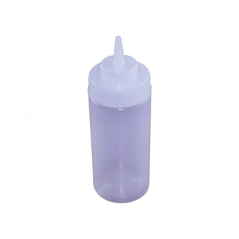 Wide Mouth Squeeze Bottle - 480ml, Clear: Pack of 12