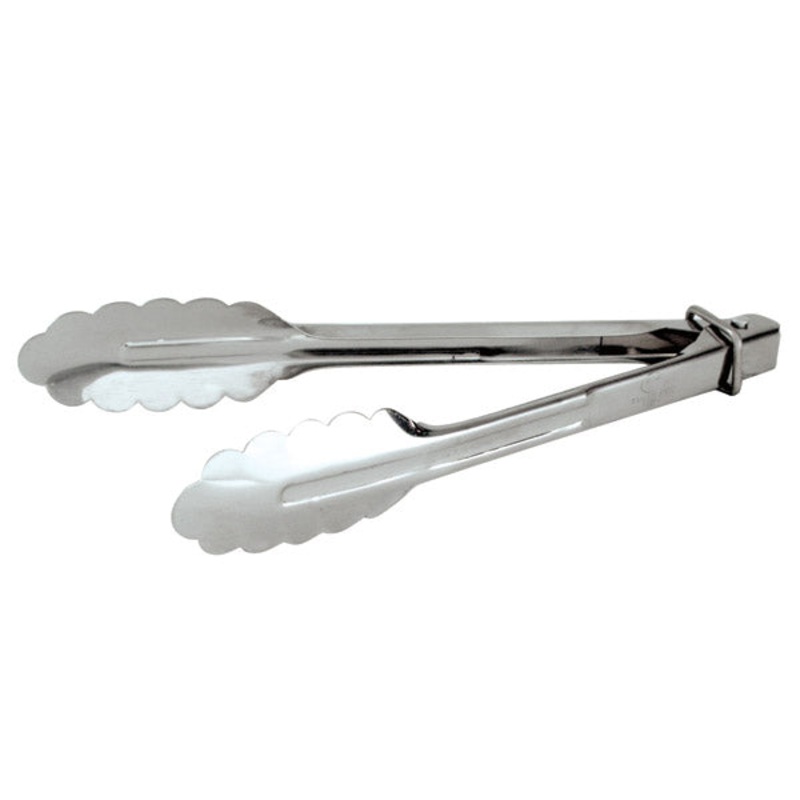 Utility Tong - S-S, H.D, W-Clip, 250mm: Pack of 1