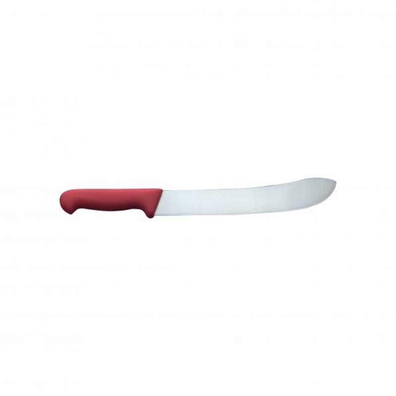 Butchers Knife - 250mm, Red: Pack of 1
