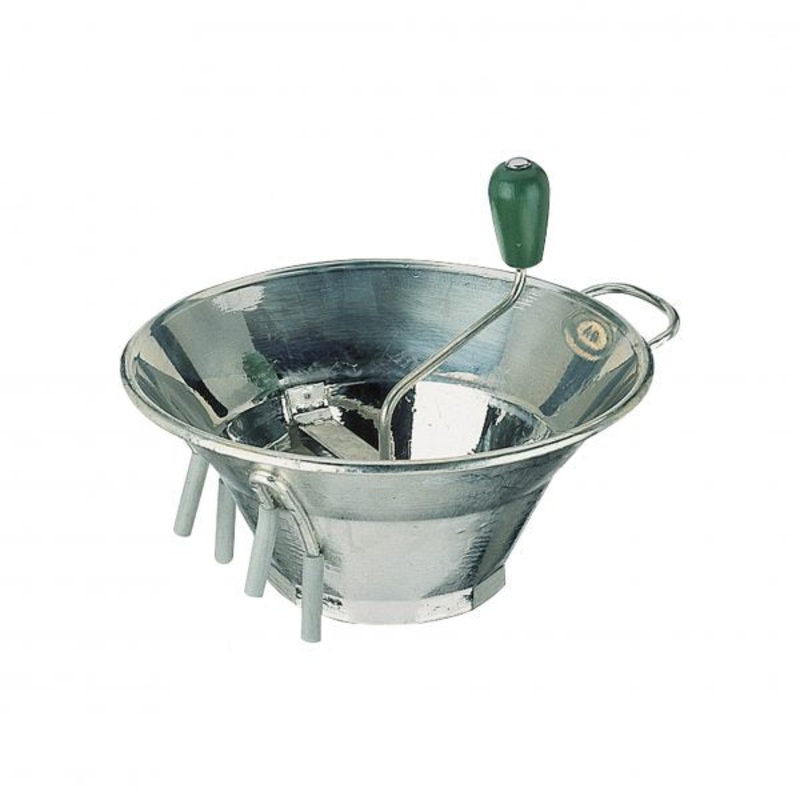Tinned Food Mill with 3 Blades (1.5-2.5-4mm) - 310mm: Pack of 1