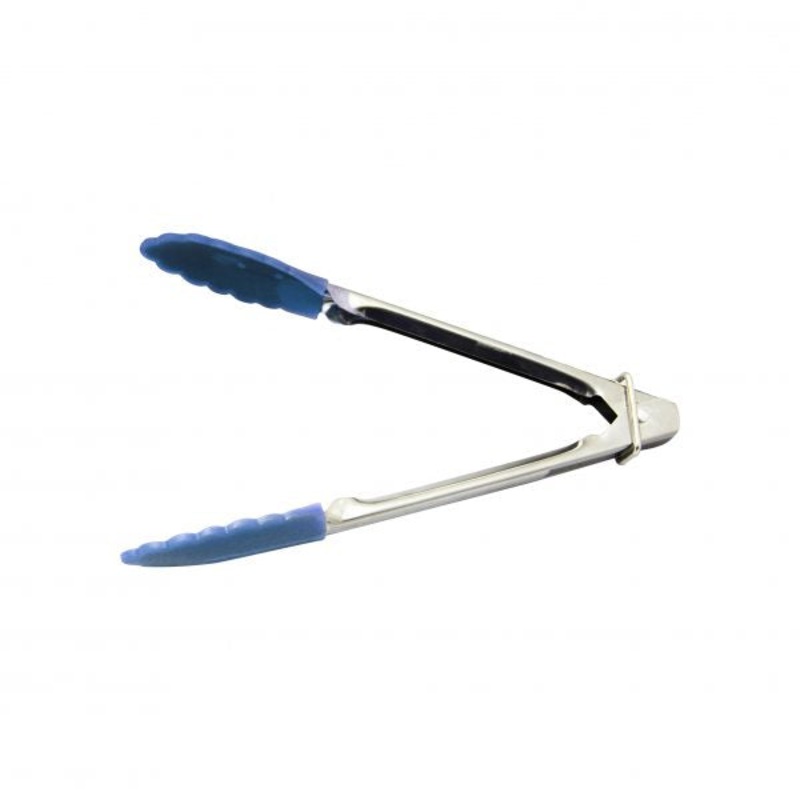 Utility Tong - 180mm, With Blue Silicone Head: Pack of 12