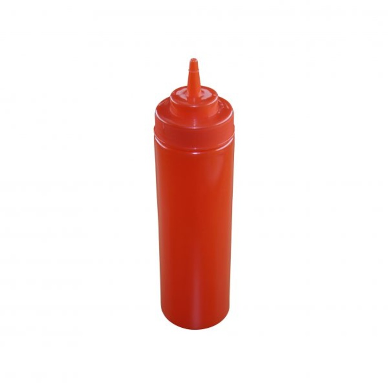 Wide Mouth Squeeze Bottle - 720ml, Red: Pack of 12