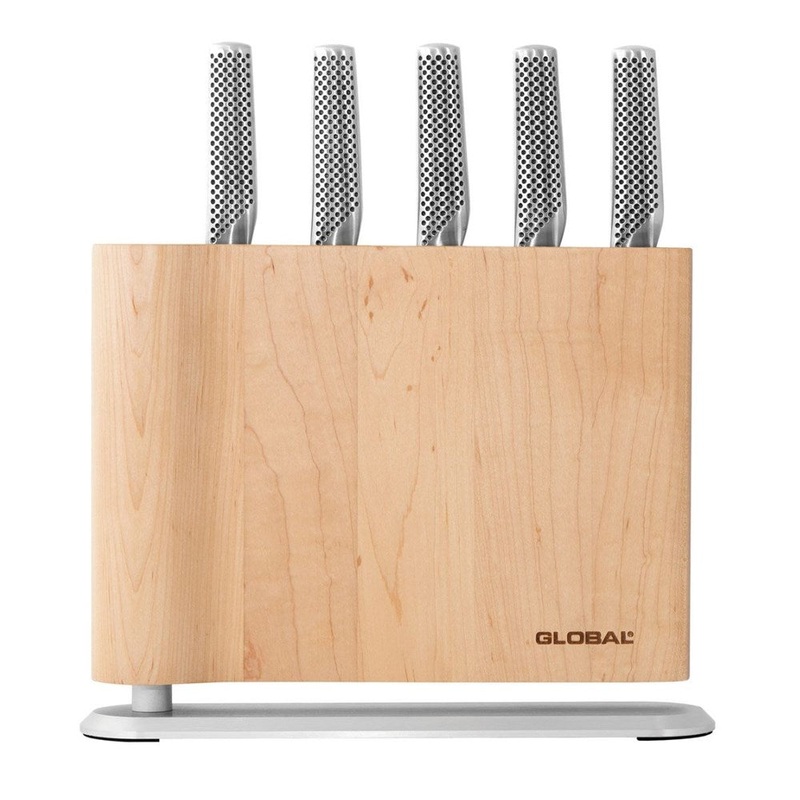 Global UKU Knife Block Set - 6 Piece