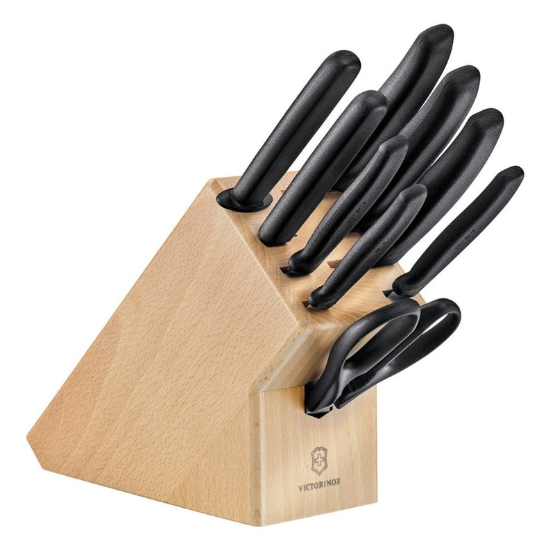 Victorinox Swiss Classic Cutlery Block - 8 Knives + Scissors