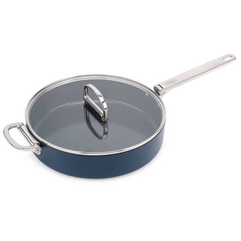 Joseph Joseph Space Non-Stick Saute Pan & Lid- 28cm - Midnight Blue