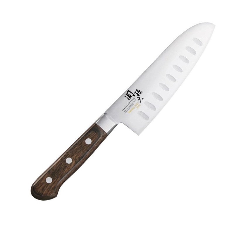 Seki Magoroku Benifuji Granton Santoku - 16.5cm