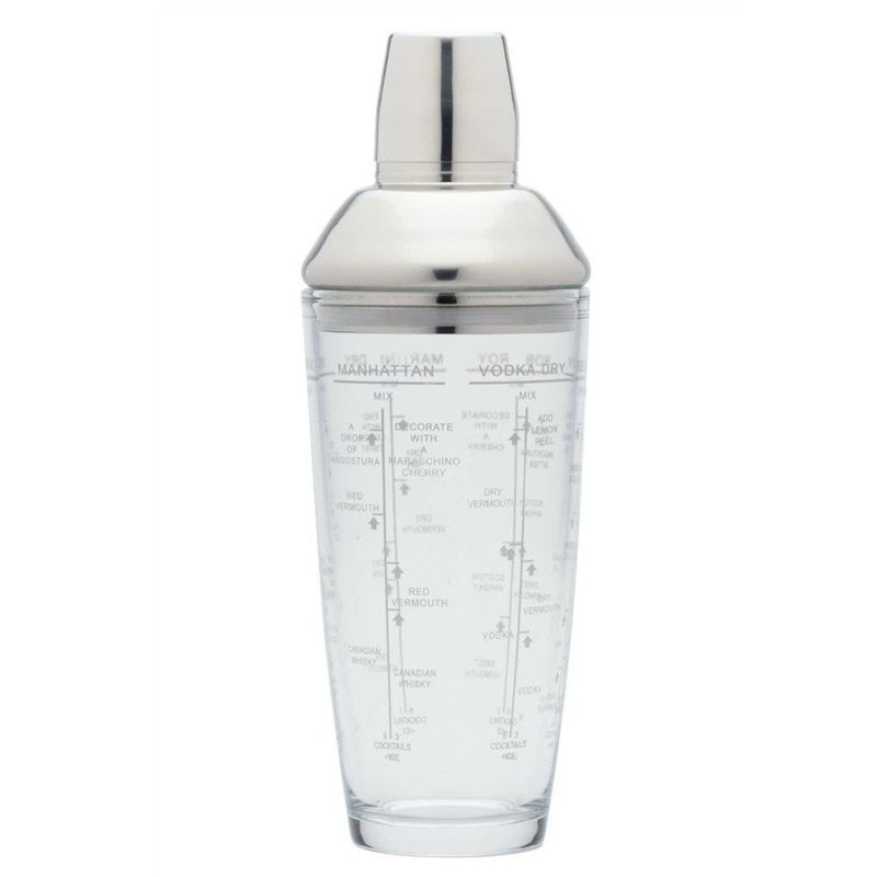 BarCraft Glass Boston Cocktail Shaker - 700ml