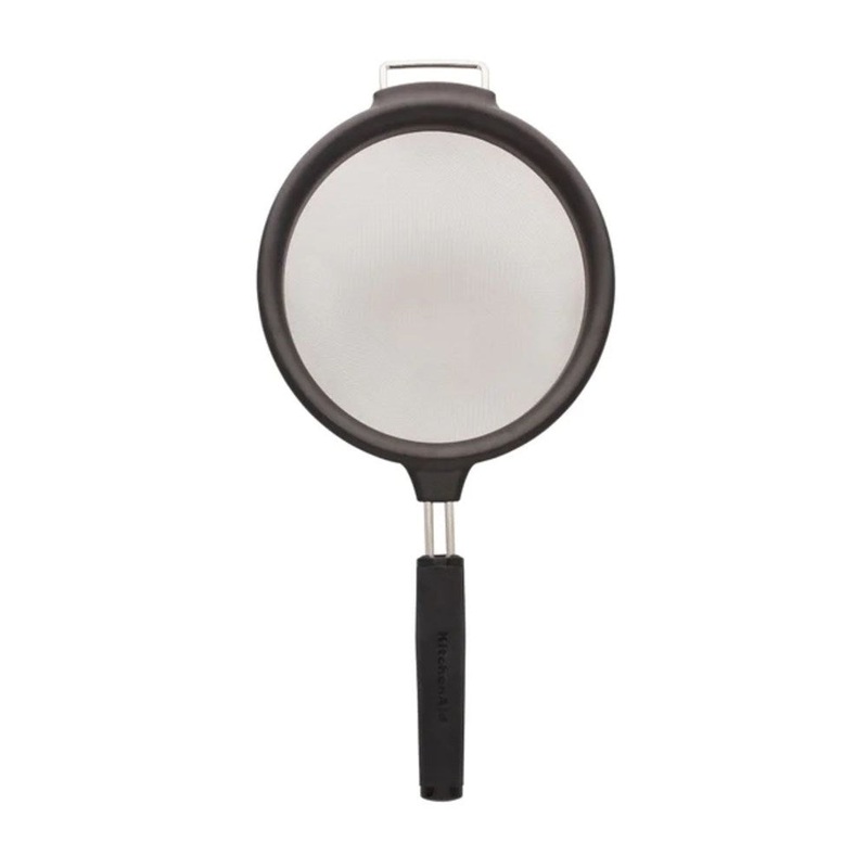 KitchenAid Soft Touch Stainless Steel Strainer - Black