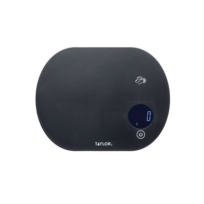 Taylor Digital Touchless TARE Scales - Black - 5.5kg