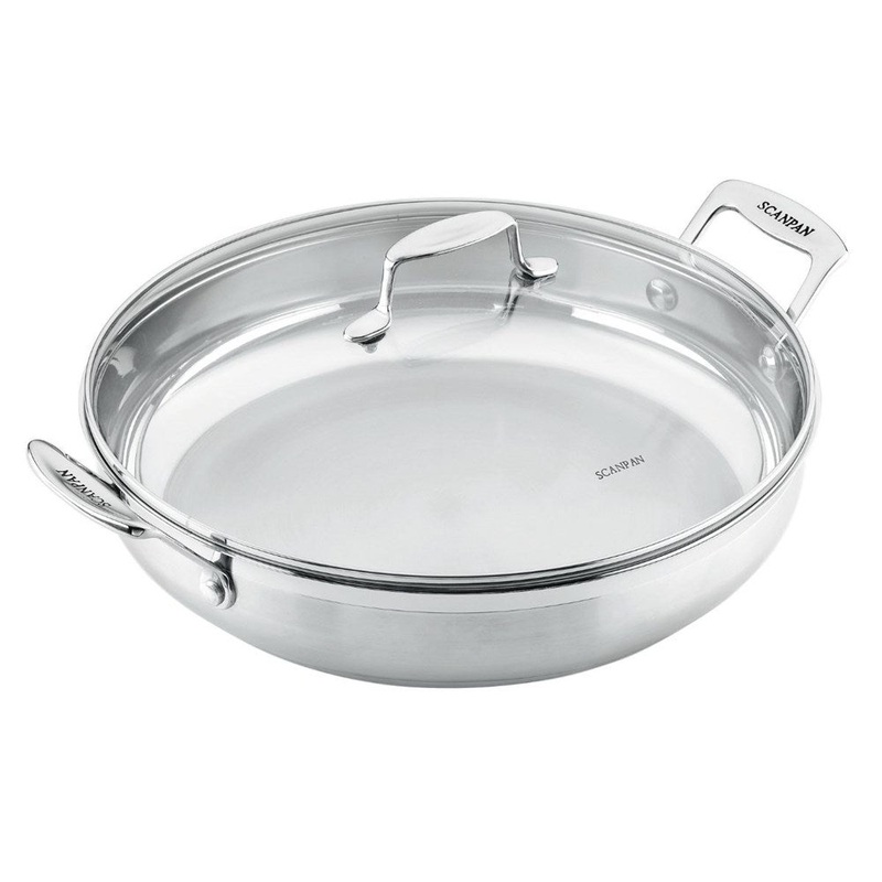 Scanpan Impact Chef Pan with Lid - 32cm