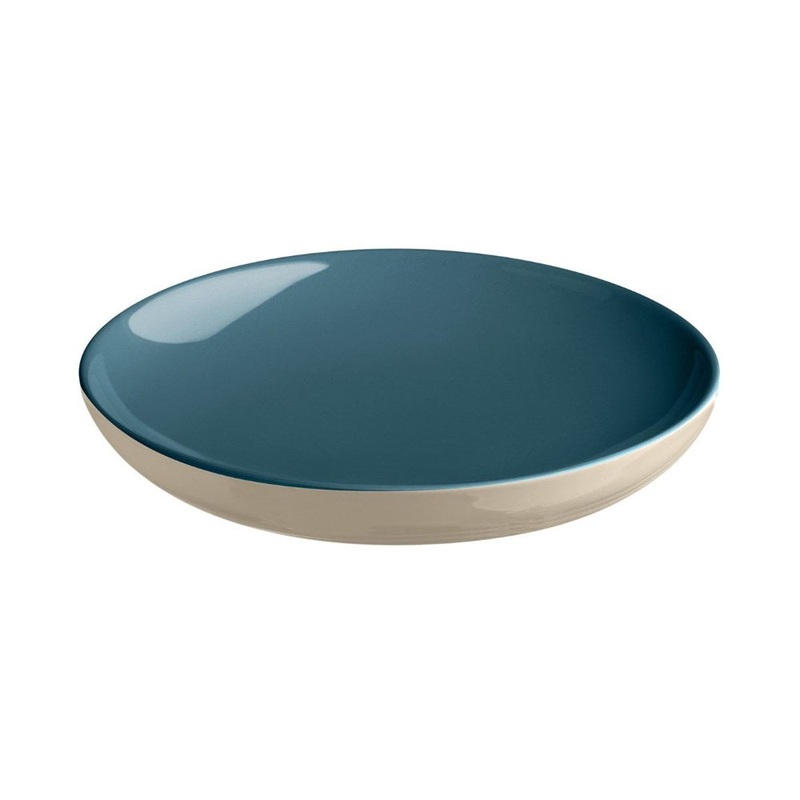 Emile Henry Deep Plate - 20cm - Blue Flame / Ivory