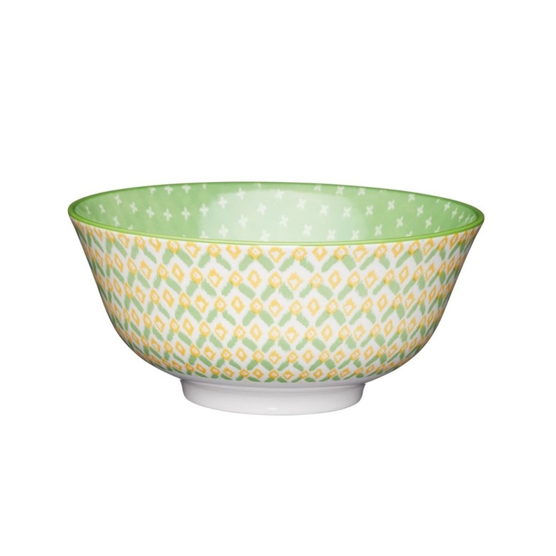 Mikasa Does It All Bowl - 16cm - Geometric Green