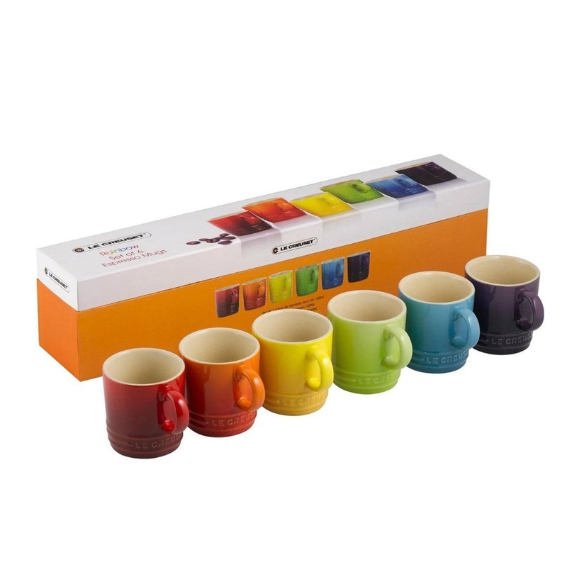 Le Creuset Stoneware Espresso Mugs 100ml - Set of 6