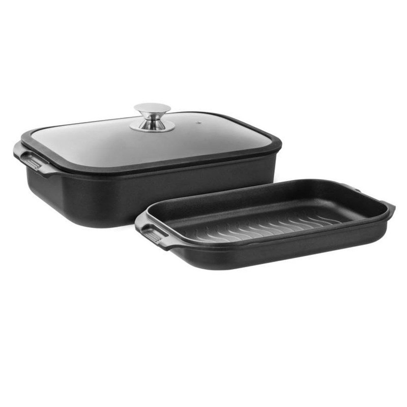Pyrolux Induction Hard Anodised+ 3 Piece Double Roaster Set
