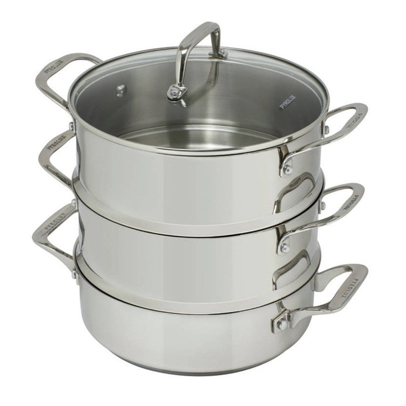 Pyrolux Pyrosteel Steamer Set - 24cm