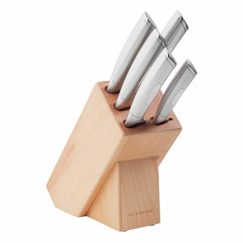 Scanpan Classic Steel Knife Block Set - 6 Piece