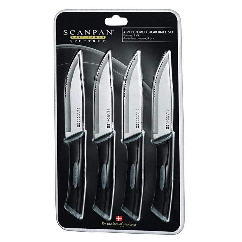 Scanpan Spectrum Jumbo Steak Knife Set - 4 Piece