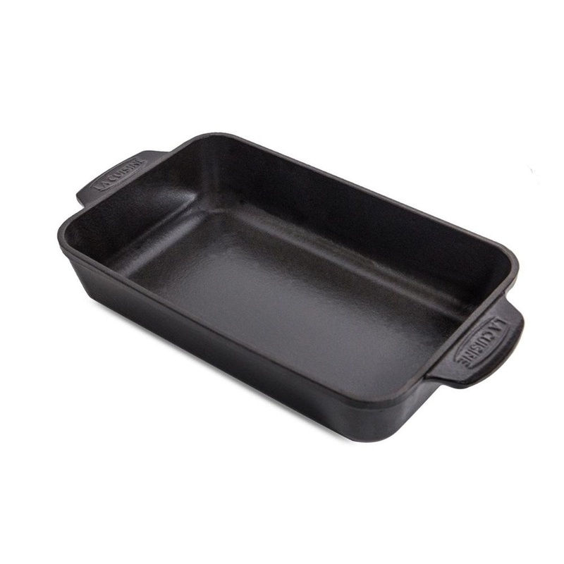 La Cuisine Cast Iron Rectangular Roaster - 30cm x 19cm