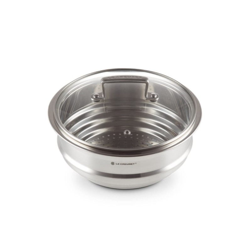 Le Creuset Classic 3 Ply Stainless Steel Multi Steamer with Lid - Fits 16/18/20cm
