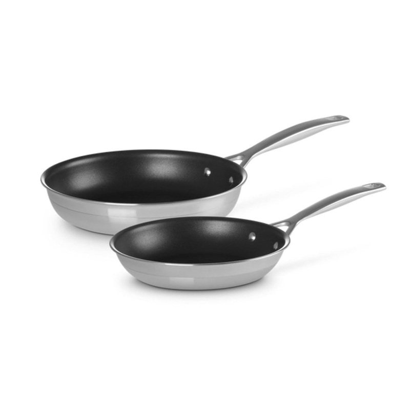 Le Creuset Classic 3 Ply Stainless Steel Non-Stick Fry Pan Set - 2 Piece