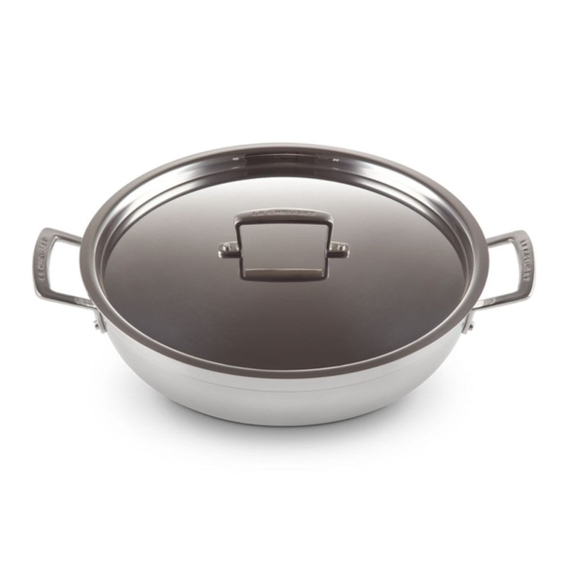 Le Creuset Classic 3 Ply Stainless Steel Non Stick Shallow Casserole - 30cm