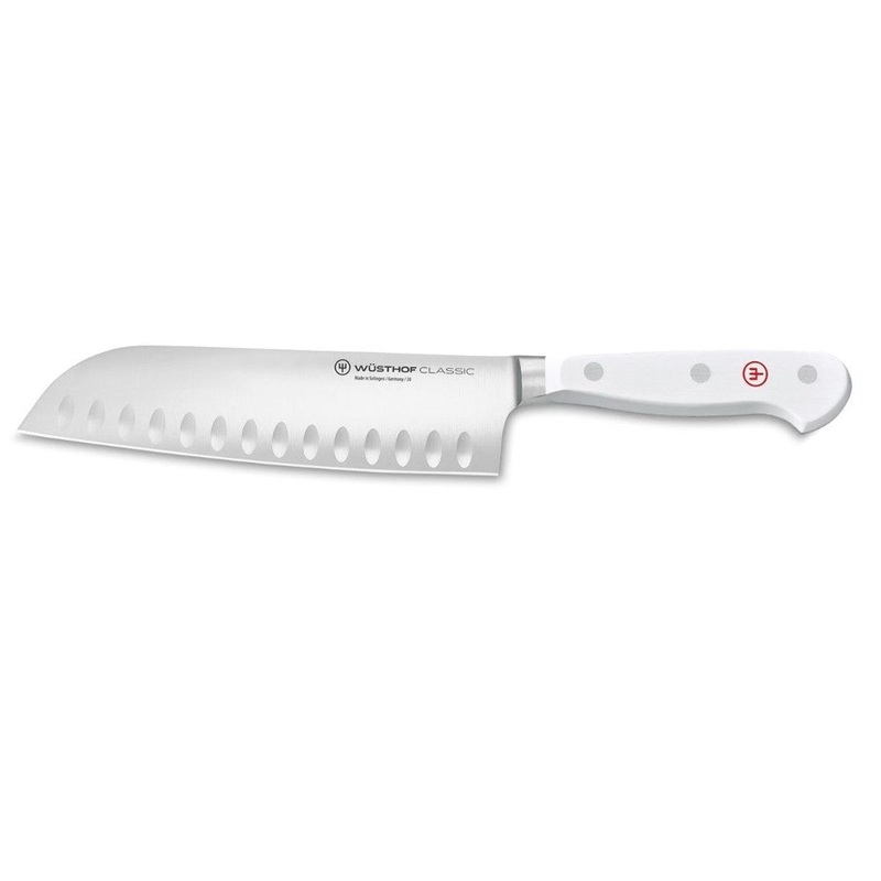 Wusthof Classic White Santoku Knife - 17cm