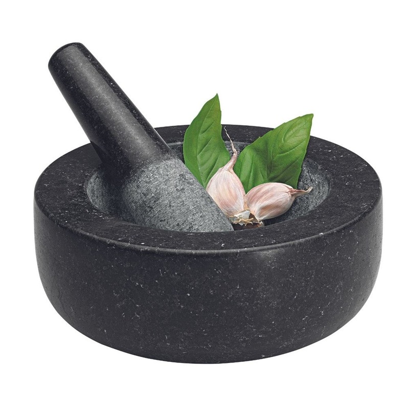 Avanti Black Granite Mortar and Pestle - 20cm