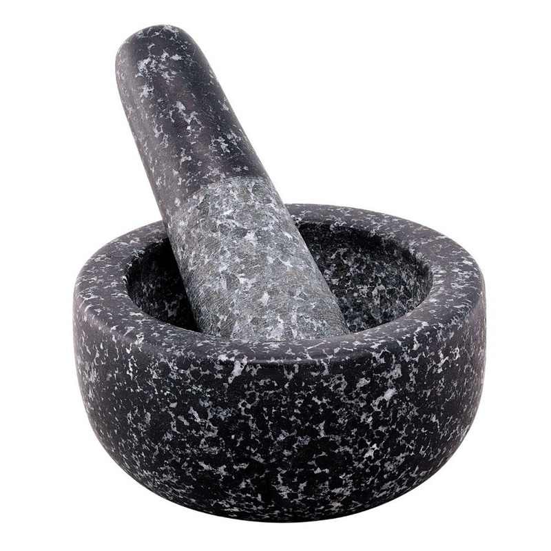 Avanti Black Speckled Mini Mortar and Pestle - 9.5cm