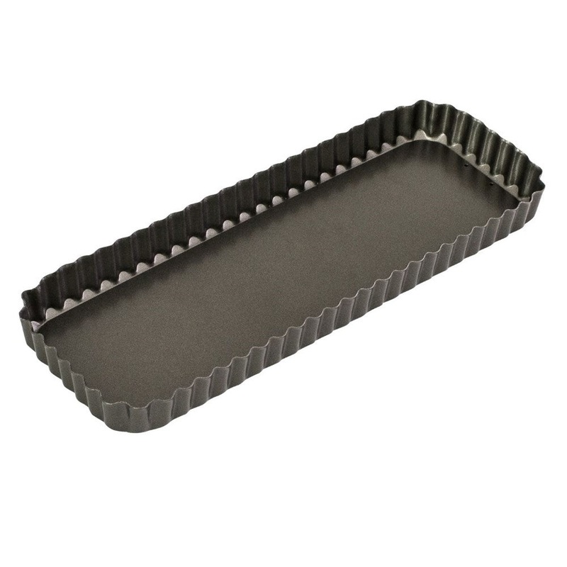 Bakemaster Non-Stick Fluted Rectangular Quiche Pan - 36cm x 13cm