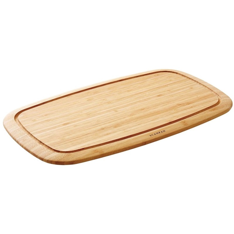 Scanpan Bamboo Reversible Cutting Board with Juice Groove - 50cm x 30cm