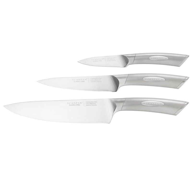 Scanpan Classic Steel Chefs Knife Set - 3 Piece