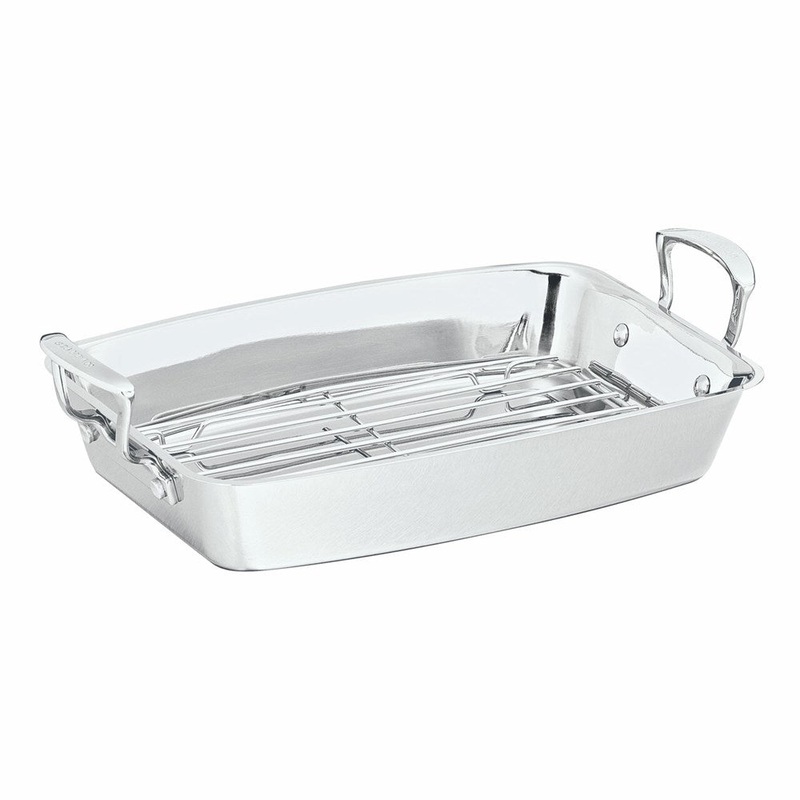 Scanpan Impact Induction Roasting Pan with Rack - 42cm x 26cm