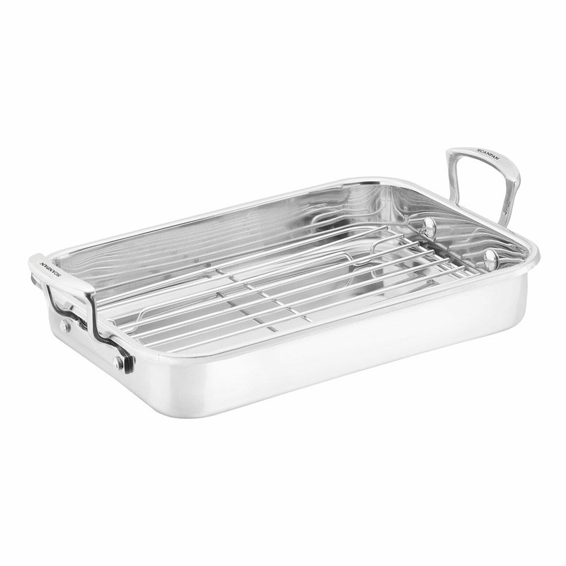 Scanpan Impact Roasting Pan with Rack - 42cm x 26cm