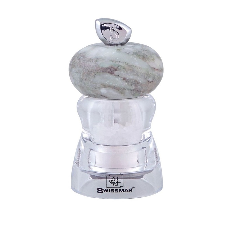 Swissmar Andrea Salt Grinder with White Granite Top - 10cm