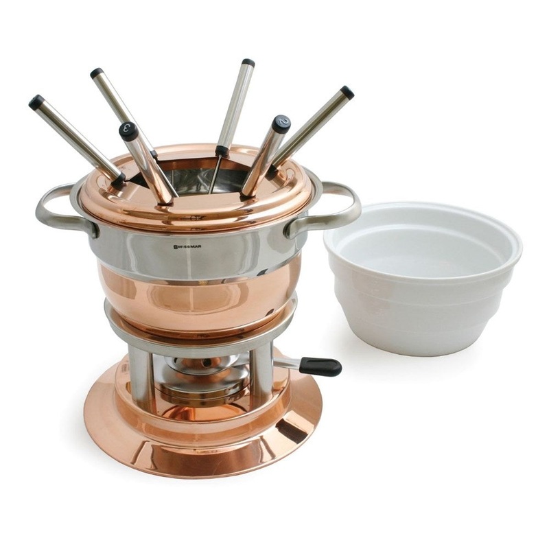 Swissmar Lausanne 11 Piece Copper Fondue Set