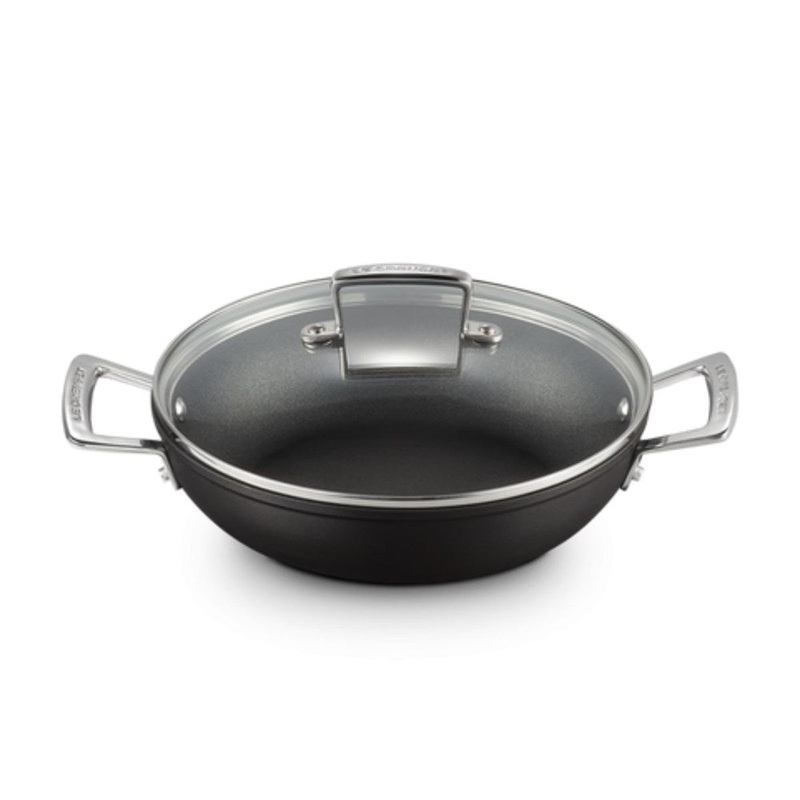 Le Creuset Toughened Non-Stick Shallow Casserole with Lid - 30cm
