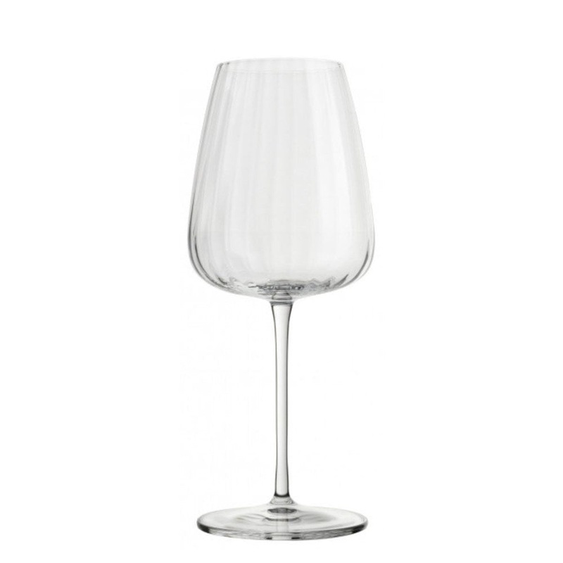 Luigi Bormioli Optica Chardonnay Wine Glass 550ml - Set 4