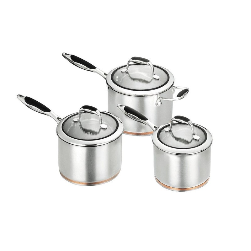 Scanpan Coppernox 3 Piece Saucepan Set