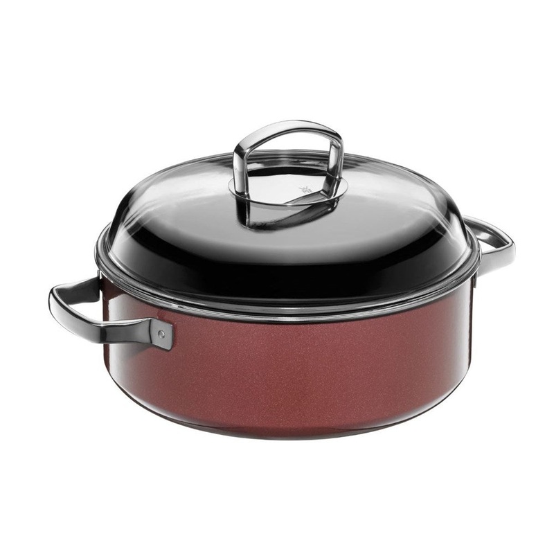 WMF Fusiontec Round Casserole / Roaster in Rose Quartz with Lid - 28cm