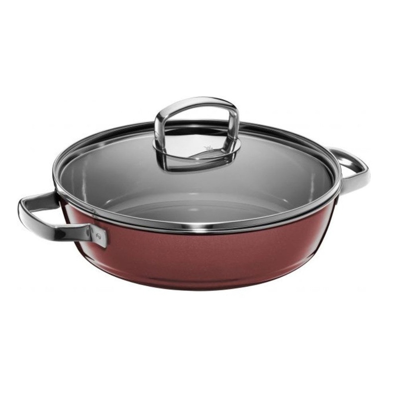WMF Fusiontec Round Stew Pot in Rose Quartz with Lid - 28cm