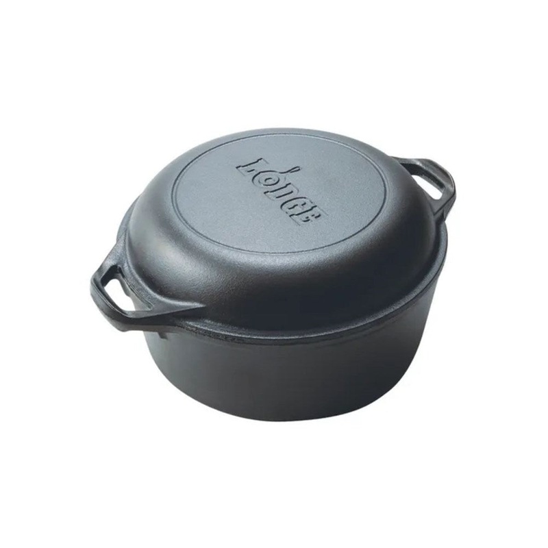 Lodge Cast Iron Double Dutch Oven - 4.7L