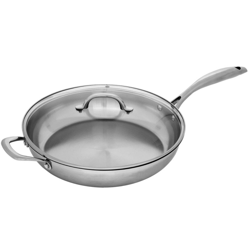 Swiss Diamond Premium Steel Saute Pan with Lid - 32cm / 4.8L