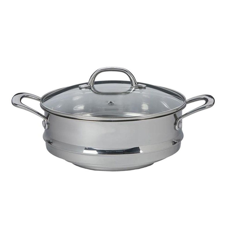 Swiss Diamond Premium Steel Universal Steamer with Lid