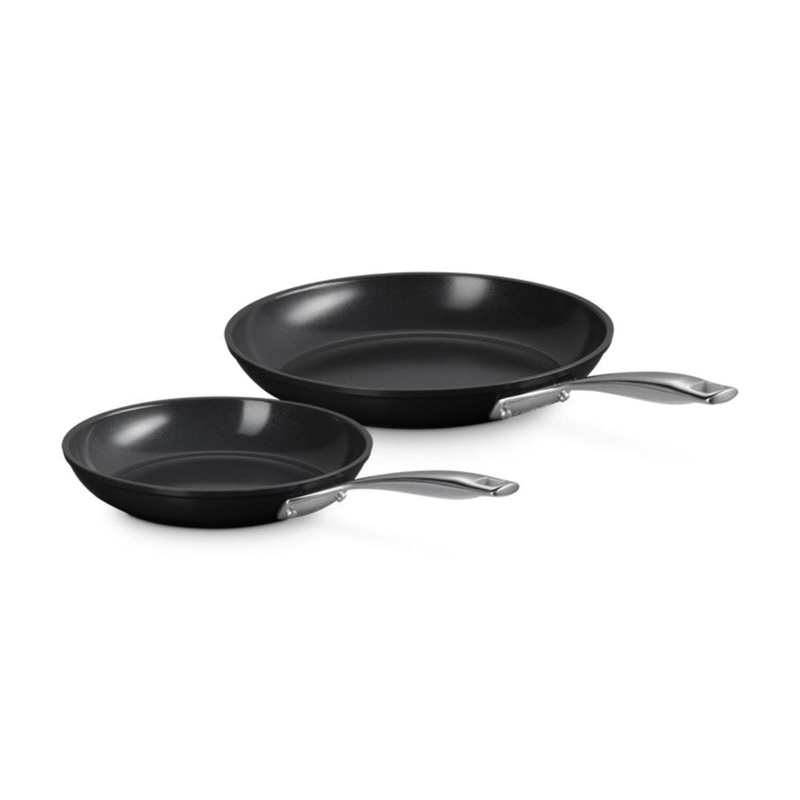 Le Creuset Essential Non-Stick Ceramic 2 Piece Shallow Frying Pan Set - 24/28cm