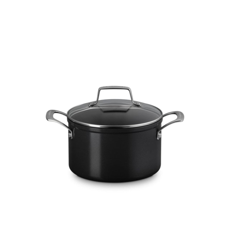 Le Creuset Essential Non-Stick Ceramic Casserole with Glass Lid - 20cm