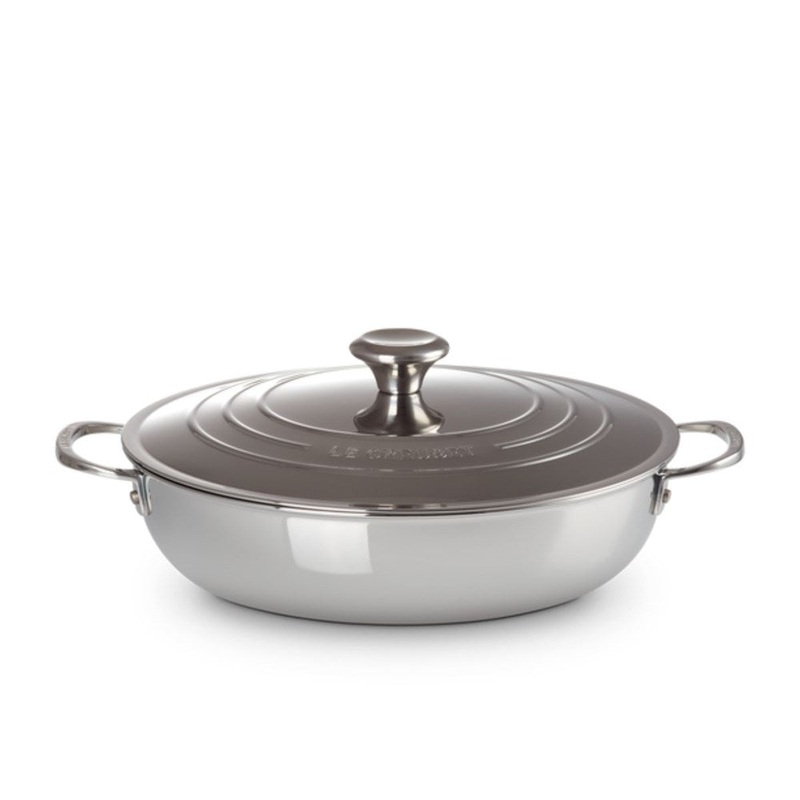 Le Creuset Signature 3 Ply Stainless Steel Shallow Casserole - 30cm