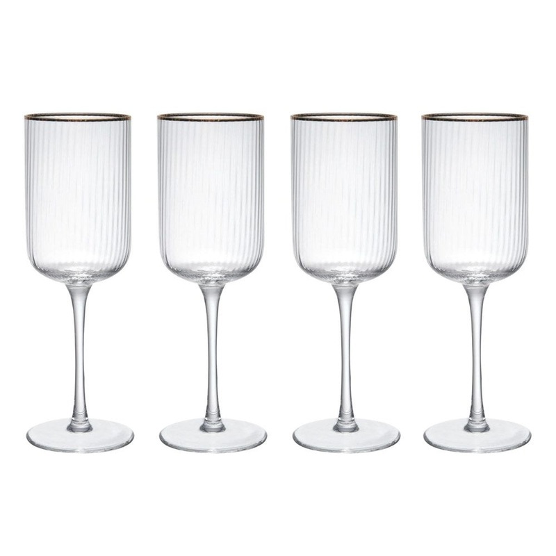 Mikasa Sorrento 4-Piece Crystal Red Wine Glass Set - 450ml