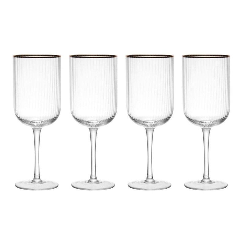 Mikasa Sorrento 4-Piece Crystal White Wine Glass Set - 400ml