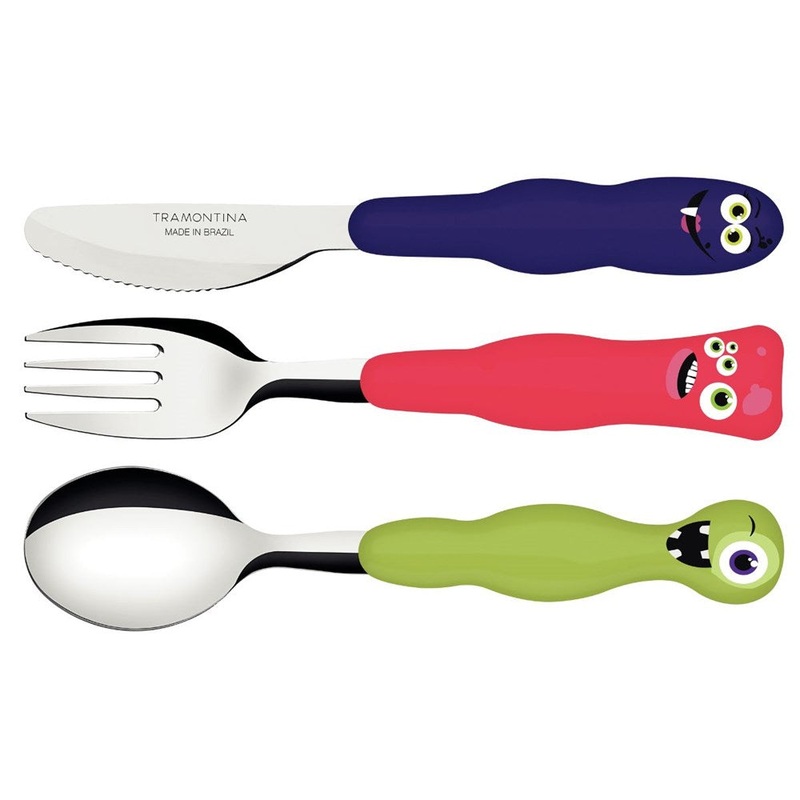 Tramontina Children's Monster Cutlery - 3 Piece Set